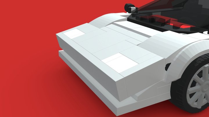 Lego Countach 3D Model