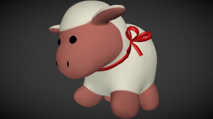 Stuffed Sheep 3D Model