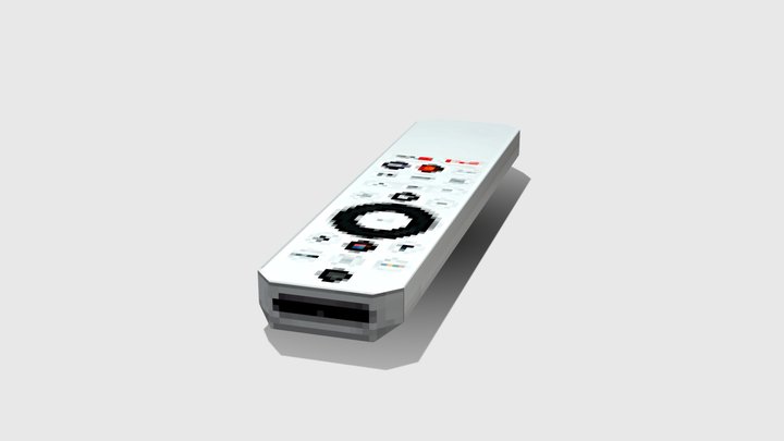 Smart TV Remote PSX Style — Low-Poly 3D Model 3D Model