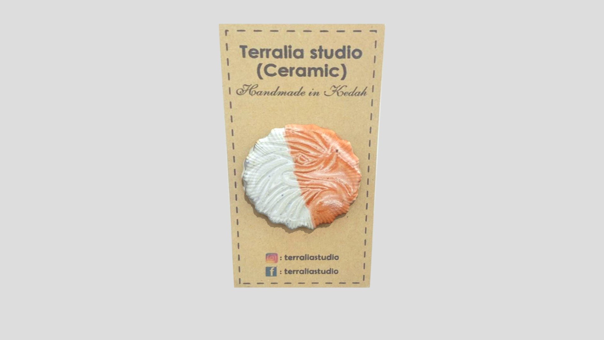 CERAMIC EAGLE FRIDGE MAGNET EMP (KDH) TERRA29