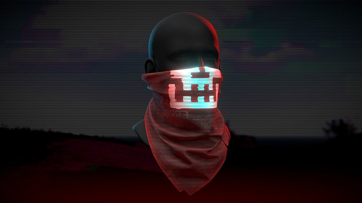 Corrupted Bandana 3D Model