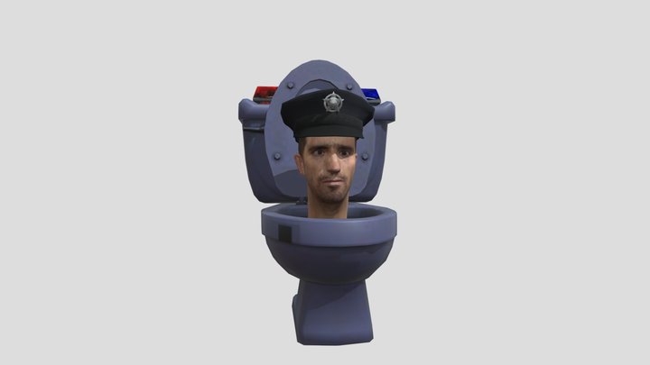 Police skibidi toliet FREE 3D Model