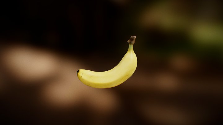 Curvey Banana made in Blender 3D Model