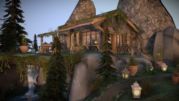 DAE Diorama - Forest Loner 3D Model