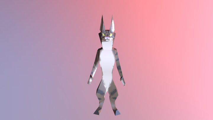 Evil Cat 3D Model