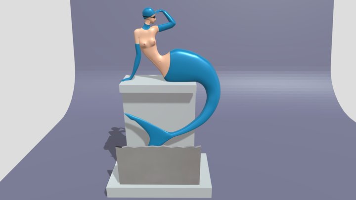 Статуэтка Джон Моррис 3D Model