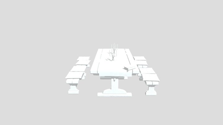 Main Table HP 3D Model