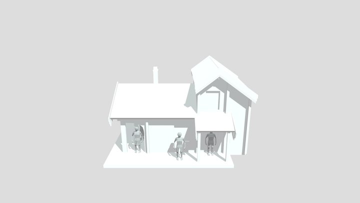 Forest Loner - House Model 3D Model