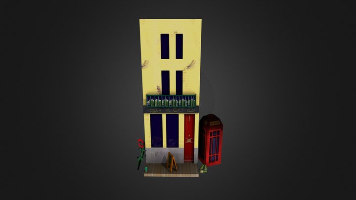 huis met props 3D Model