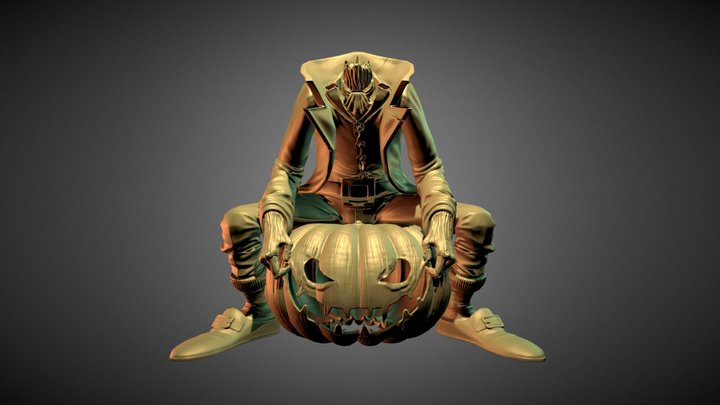 Jack-O-Lantern 3D Model