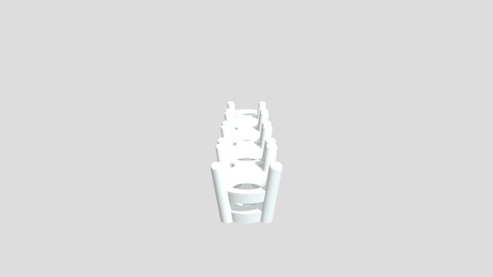 Vertical Pendant for Five Round Brilliant Stones – Modelo 3D gratuito STL