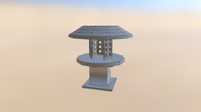 Case Study: Japanese Stone Lantern 3D Model