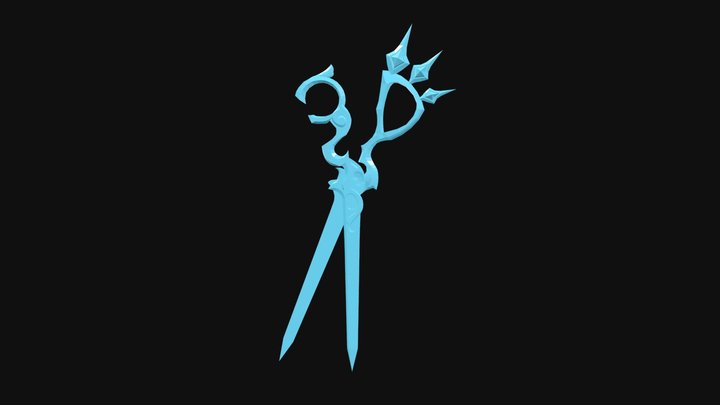 Gwen's scissors from lol 3D Model