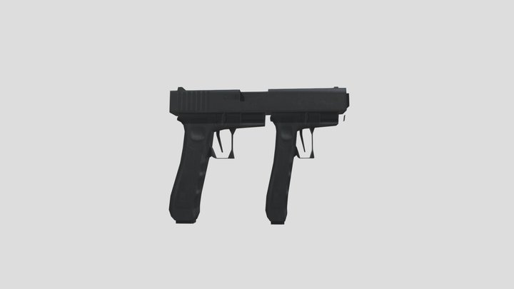 Ули двойное ChickenGun – Kostenloses 3D-Modell STL