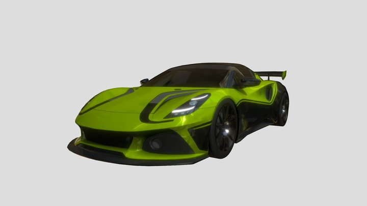 2022 Lotus Emira GT4 3D Model