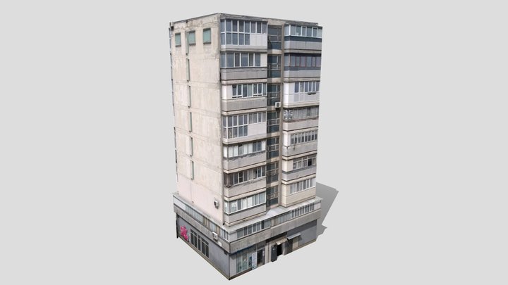 9 storey residential building (updated) 3D Model