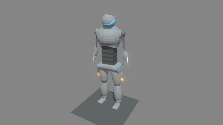 Robot End Boss 3D Model