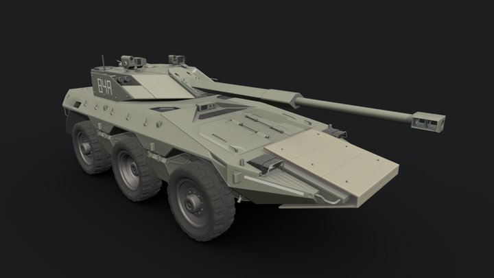 Tanck "TSOK-UN" 3D Model
