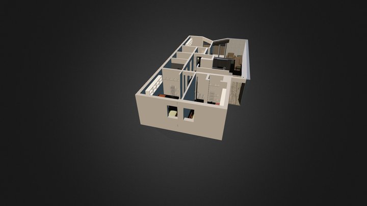 505 H - 3 Bedroom Apt 3D Model