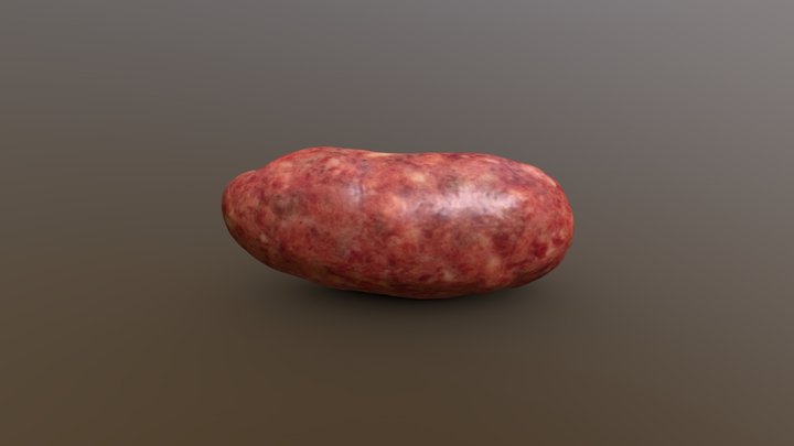 Pork Sausages 3D Model