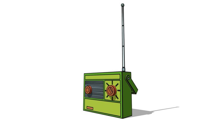 Simpsons Radio 3D Model