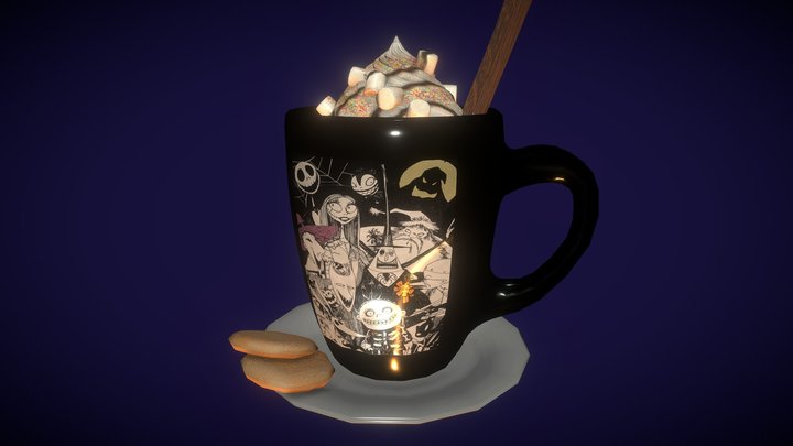 Nightmare Before Christmas Mug 3D Model