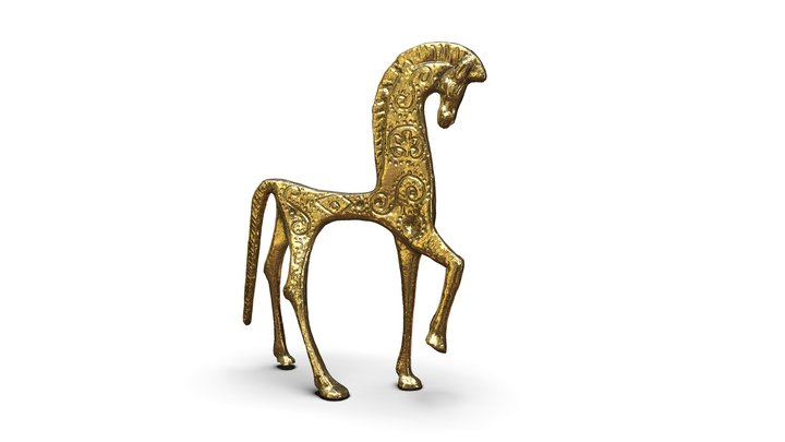 Etruscan horse figurine (pure gold version)