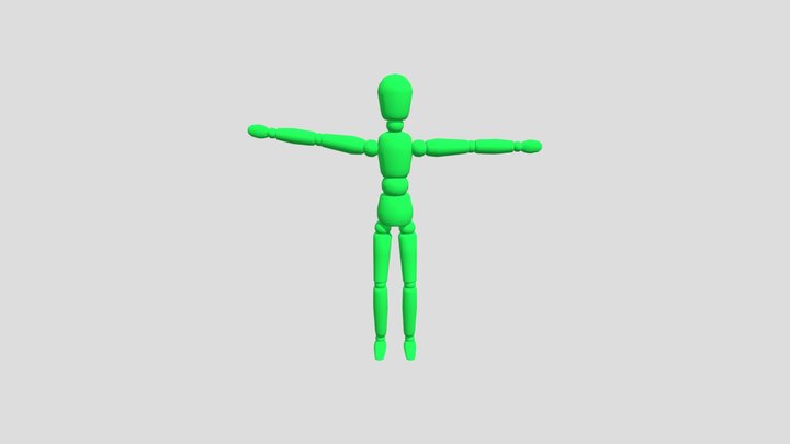 Greenmanwaving fbx 3D Model