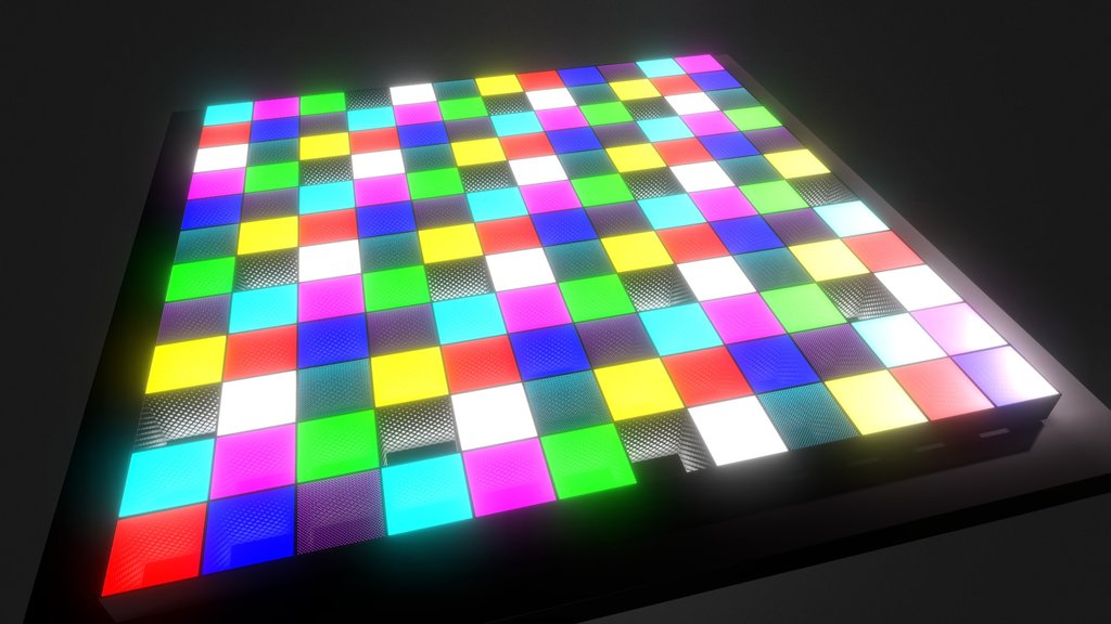 Animated Dance Floor neon lights