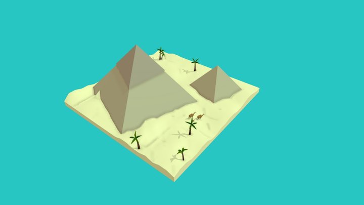 LowPoly Desert 3D Model
