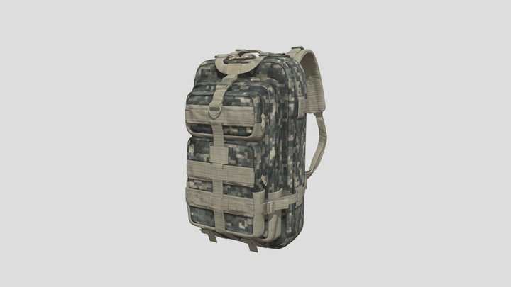 Military_ Backpack 3D Model