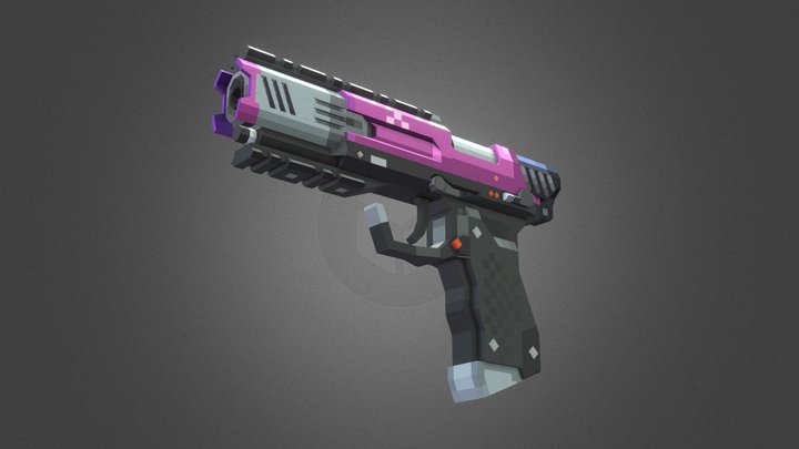 HX 57 AP pistol 3D Model