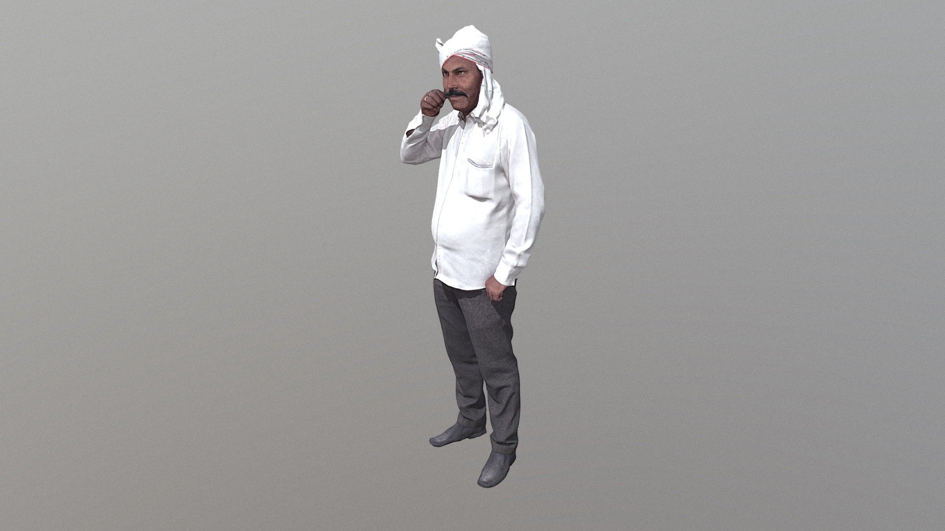 Indian Moustach Farmer 3d Model By Ideazzzz 440f968 Sketchfab 4218