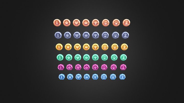 Coins 3D Pack — Mobile Game Assets 3D Model