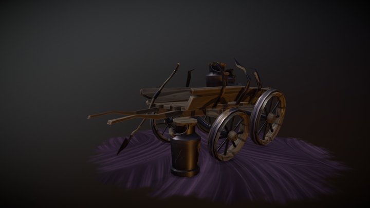 [Student Work] Halloween Town Props 3D Model