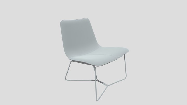 Armchair Slope Replica_ Blender 3D Model