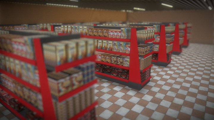 convenience-store scene – Modello 3D gratuito STL