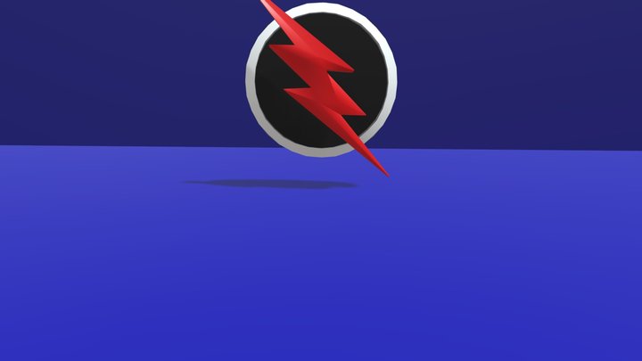 Reverse Flash Emblem 3D Model