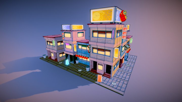 Modular Enviroment - Neighbourhood 3D Model