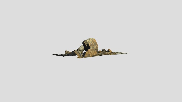 Granite boulders in Alabam Hills 3D Model