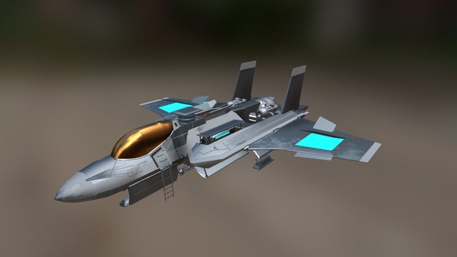 Updated Texture Fighter Plane 3D Model