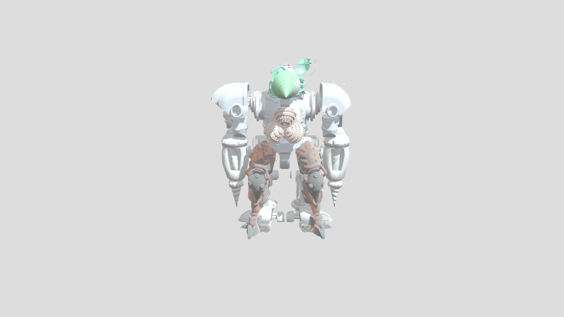 Drill Titan With Broken Core Glass - Download Free 3D Model By ASP ...