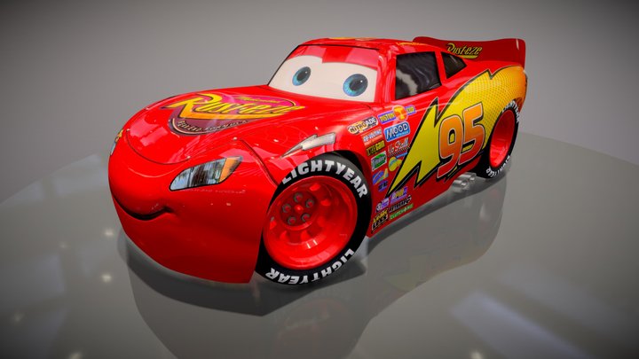 Lightning McQueen 3D Model