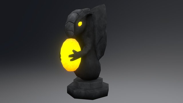 Dragon Statue 3D Model