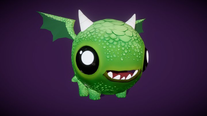 The Adoraboos Pet: Dragon 3D Model