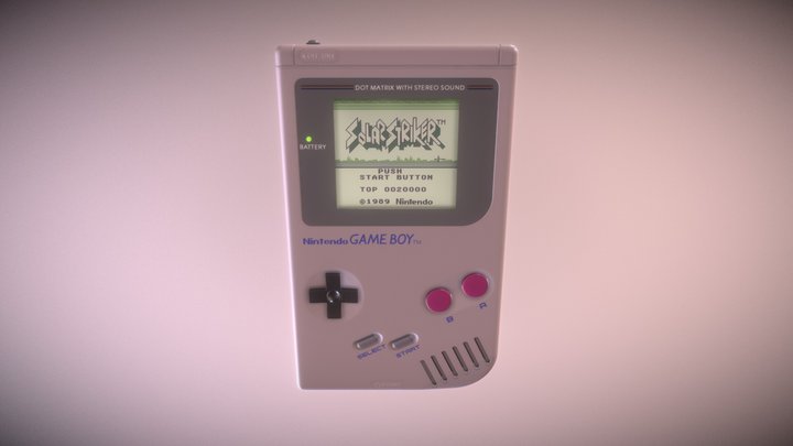 Gameboy Painter 3D Model