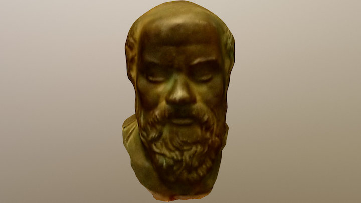 Socrate en 3D scanné par le Sony Xperia XZ1 3D Model