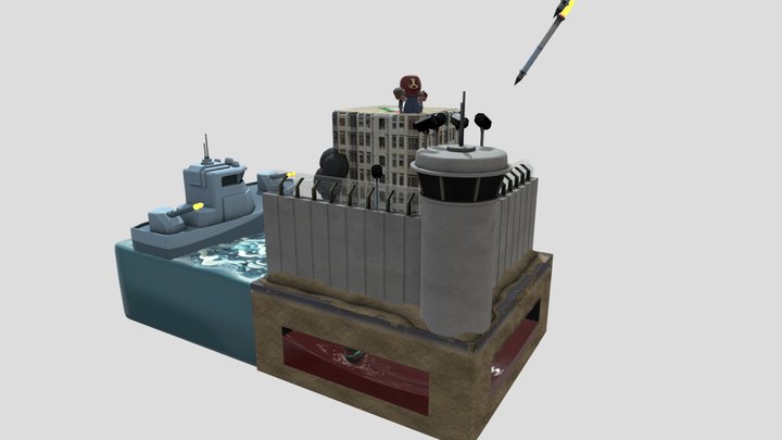 Gaza Diorama 3D Model