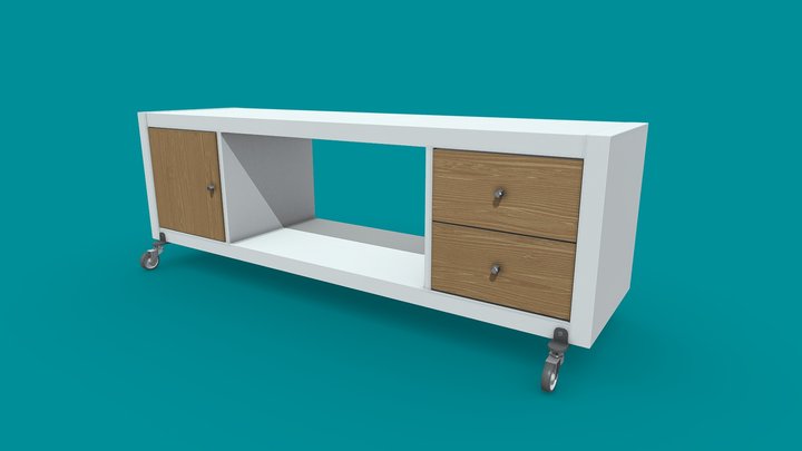 TV Unit - Ikea - Kallax 3D Model