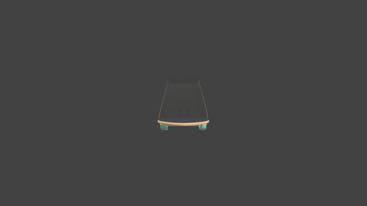 Skate High Poly 3D Model